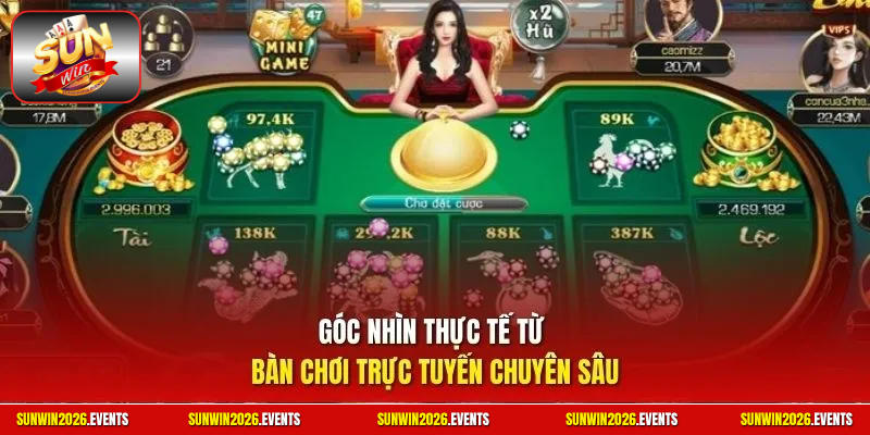 Góc nhìn thực tế từ bàn chơi trực tuyến chuyên sâu